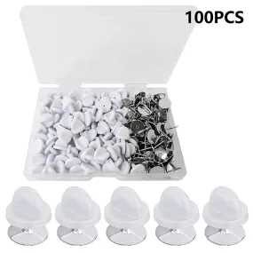 200pcs / set Reemplazo con tie tack Durable pequeño pasador de goma Sombrero de bloqueo trasero