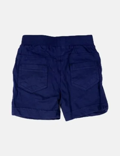 Babybol Short de tela azul marino