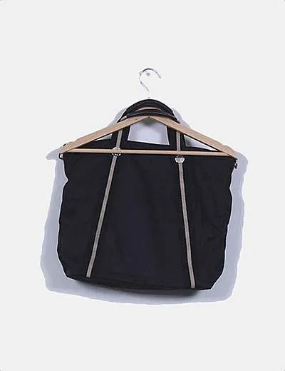 Bimba&Lola Bolso shopper negro de tela