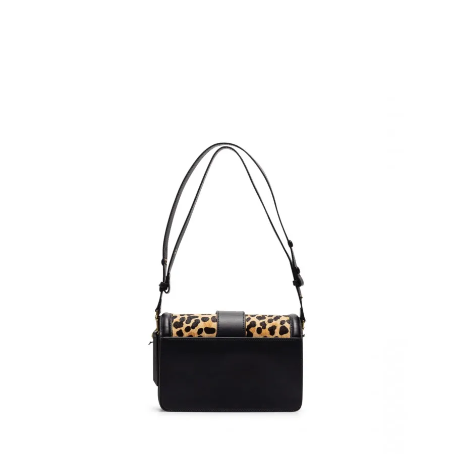 Bolsa Mujer De Hombro VERSACE JEANS COUTURE 73VA4BF1 ZP178 Y4V Animalier Leo Negra