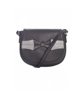 Bolso negro con lazo Touch Of Grace Shoulder Banned BG34047BLK