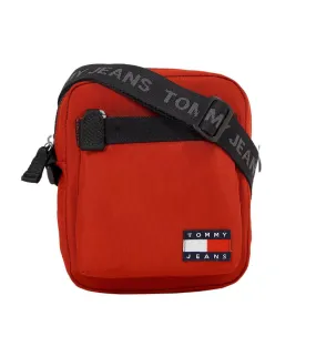 Bolso Reporter Essential con logo rojo