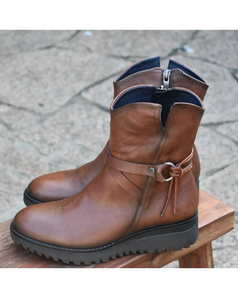 Bota de piel confort DE CUÑA DORKING by fluchos D8688