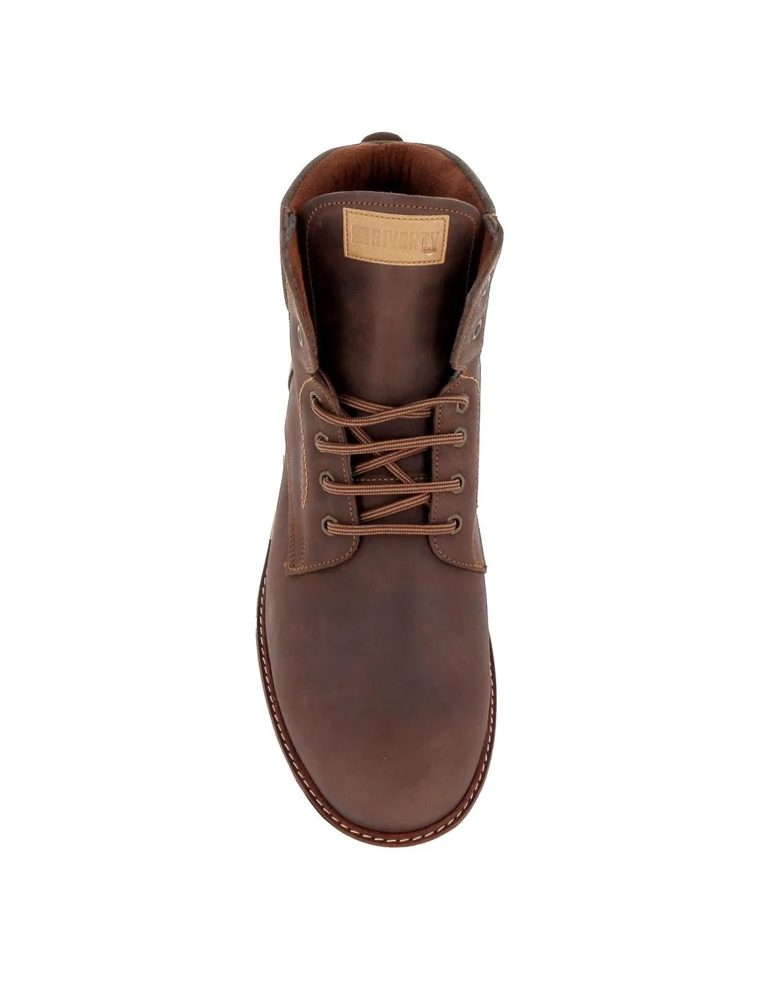 Bota hombre piel cordones suela camara aire cuero Riverty