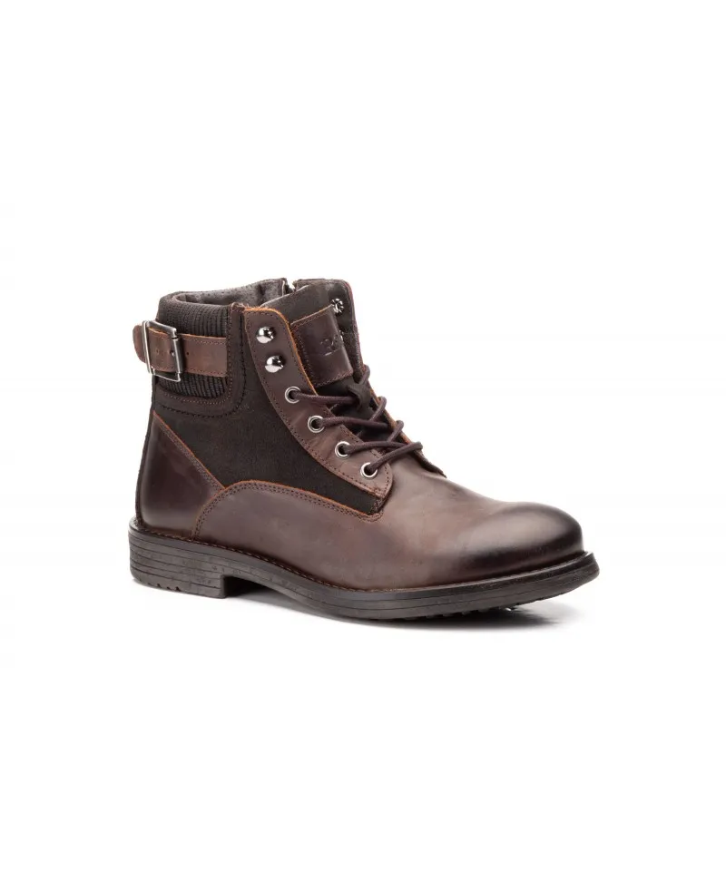 Bota Hombre Piel Marrón Route 83