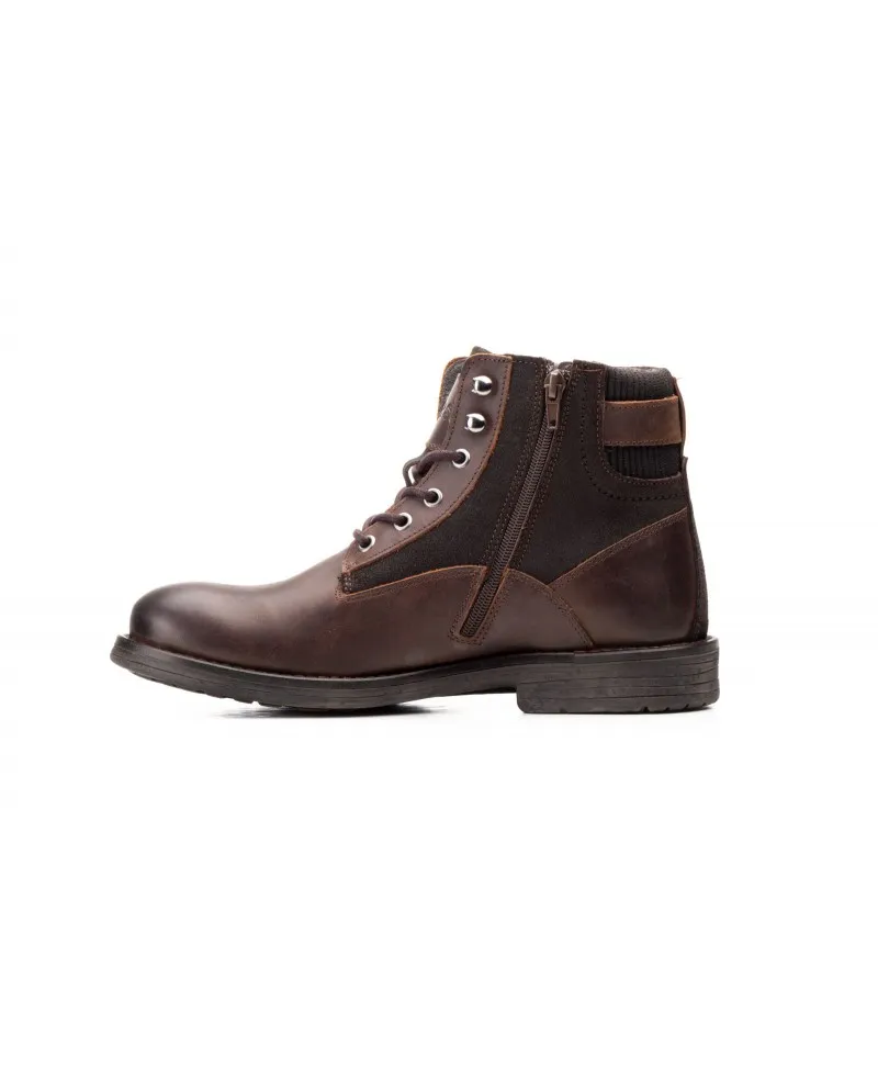 Bota Hombre Piel Marrón Route 83