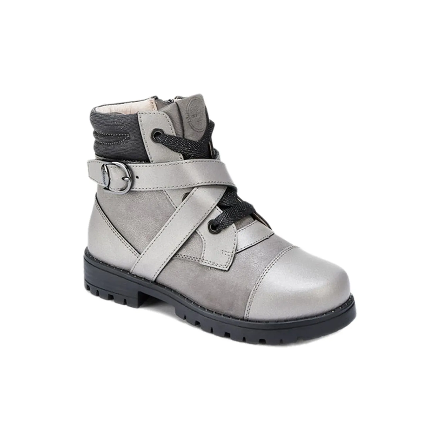 Botas De Piel Gris De Niña Mayoral 25876-28 (tallas De 28 A 35)