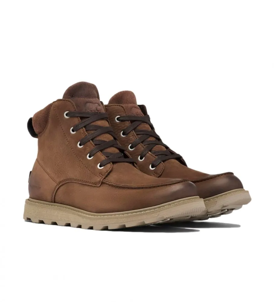 Botas de piel Madson II Moc Toe WP marrón