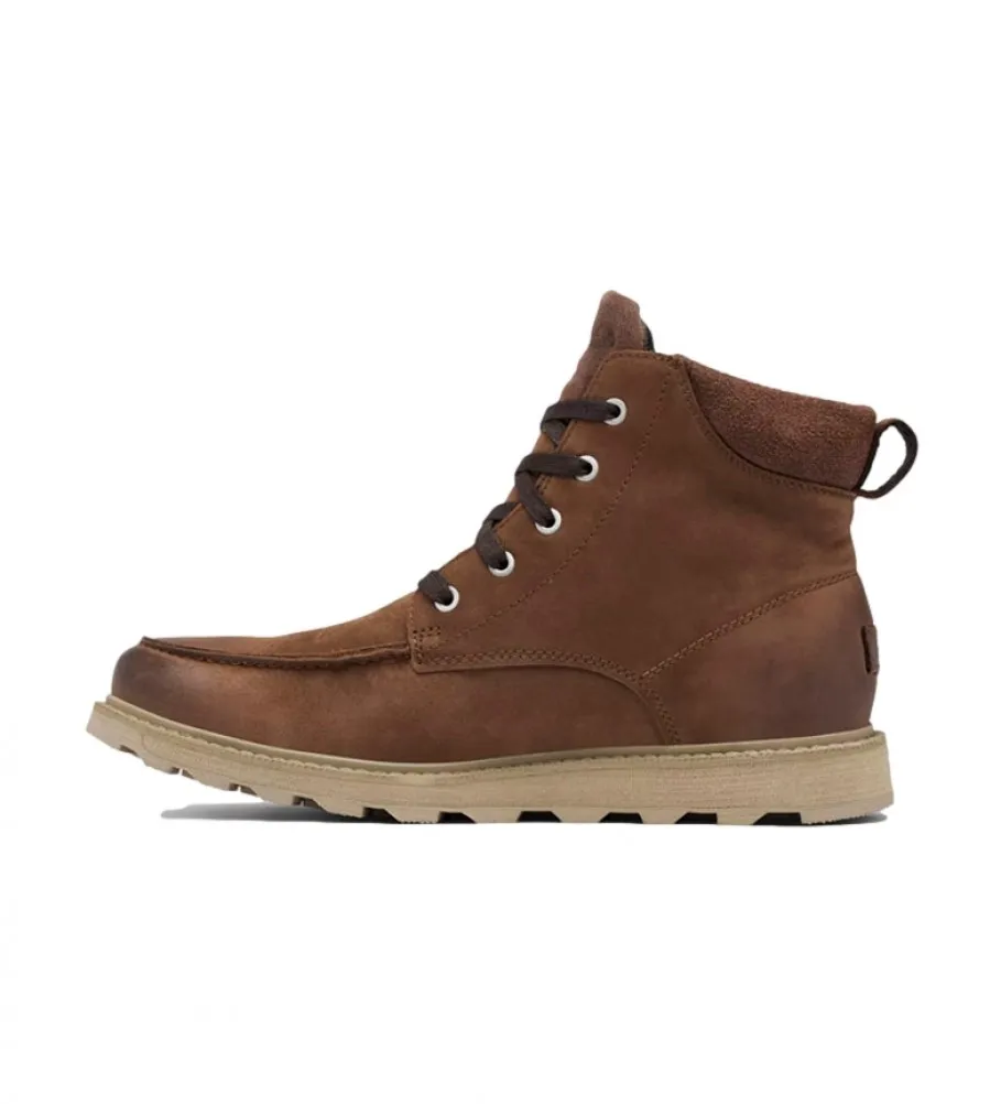 Botas de piel Madson II Moc Toe WP marrón