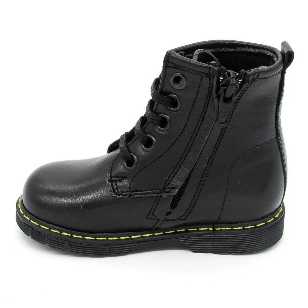 Botas De Piel Negro De Niña Yowas 26797-23 (tallas De 23 A 27)