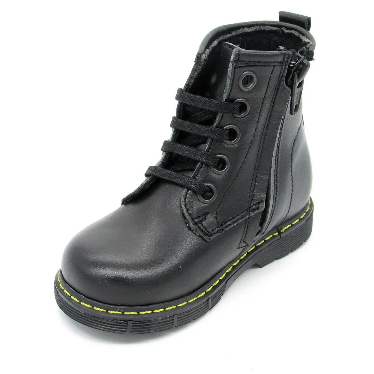 Botas De Piel Negro De Niña Yowas 26797-23 (tallas De 23 A 27)