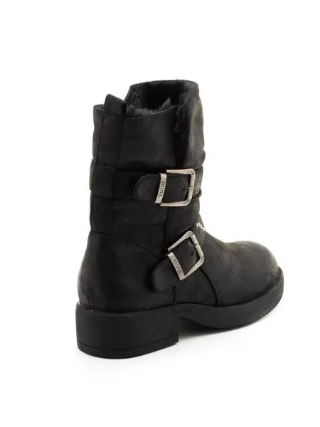 botas mtng wika forro negras para mujer