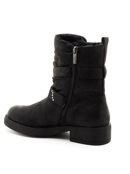 botas mtng wika forro negras para mujer