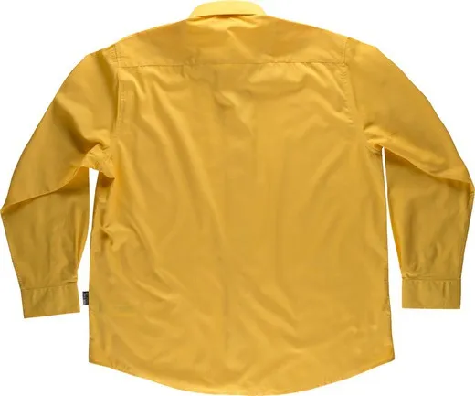 Camisa de manga larga con un bolso de pecho Amarillo