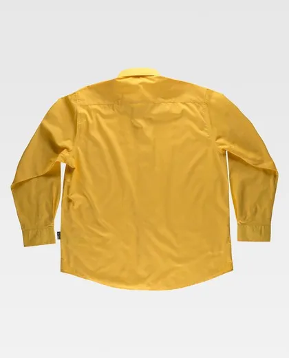 Camisa de manga larga con un bolso de pecho Amarillo