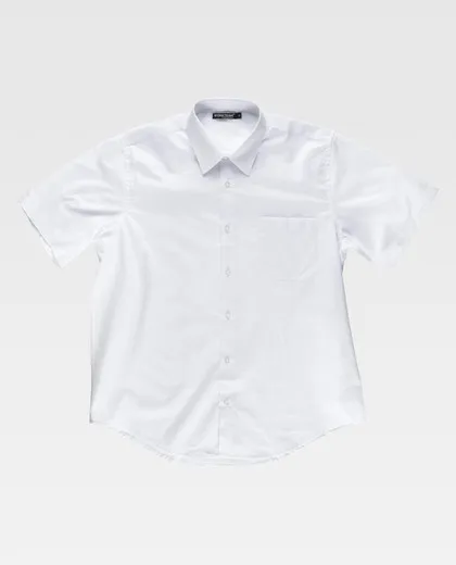 Camisa manga corta con un bolso de pecho Blanco