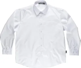 Camisa manga larga con un bolso de pecho Blanco