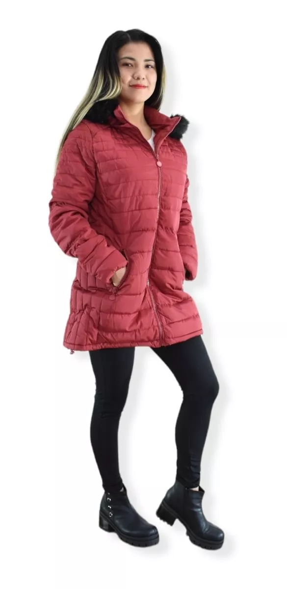 Campera Mujer Inflable Invierno Larga Impermeable Booty 130l