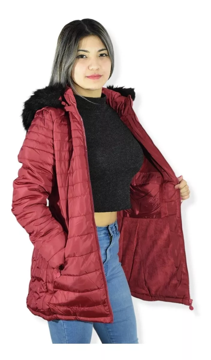 Campera Mujer Inflable Invierno Larga Impermeable Booty 130l