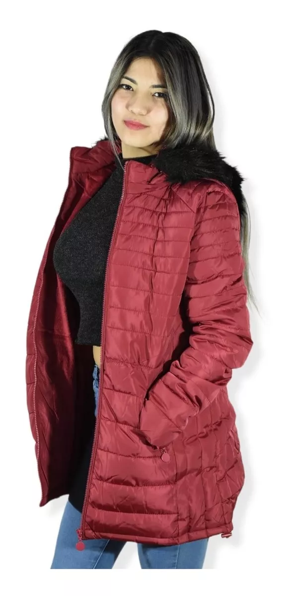 Campera Mujer Inflable Invierno Larga Impermeable Booty 130l