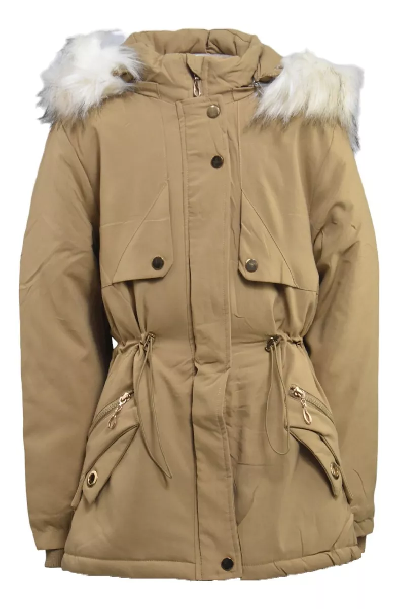 Campera Parka Nena Invierno Interior Tipo Polar Jayden 608