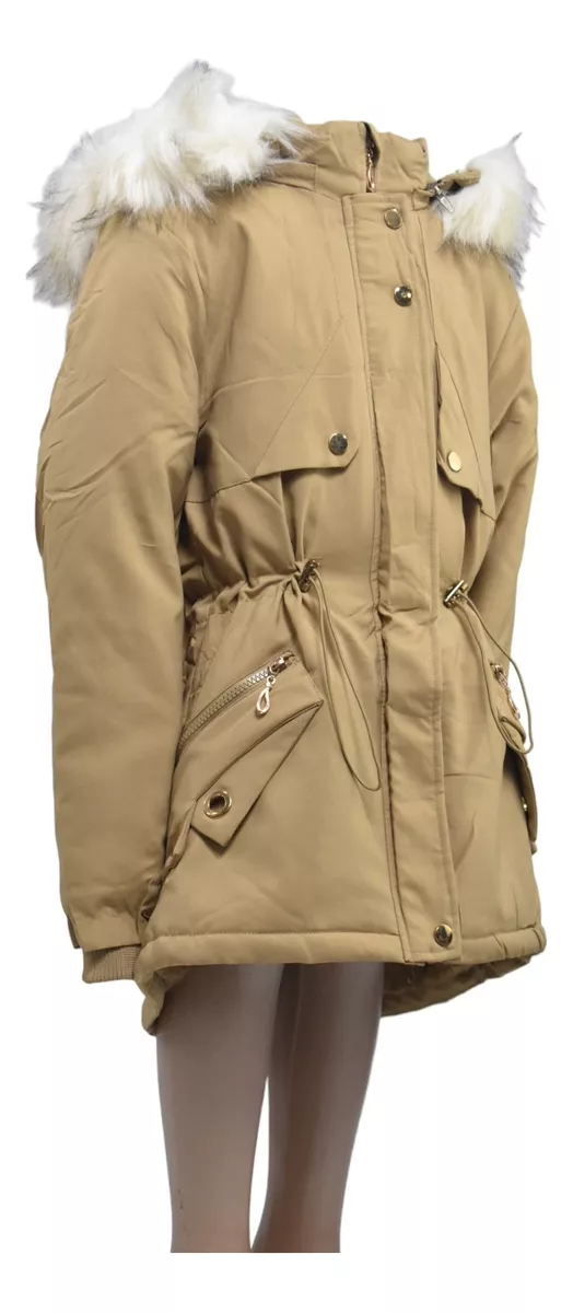 Campera Parka Nena Invierno Interior Tipo Polar Jayden 608