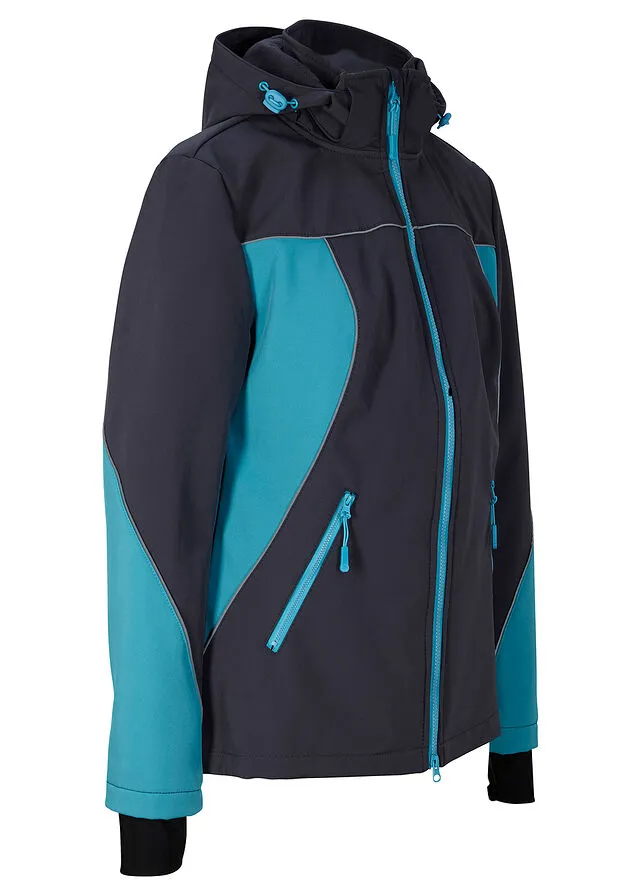 Chaqueta de tejido Softshell Azul oscuro