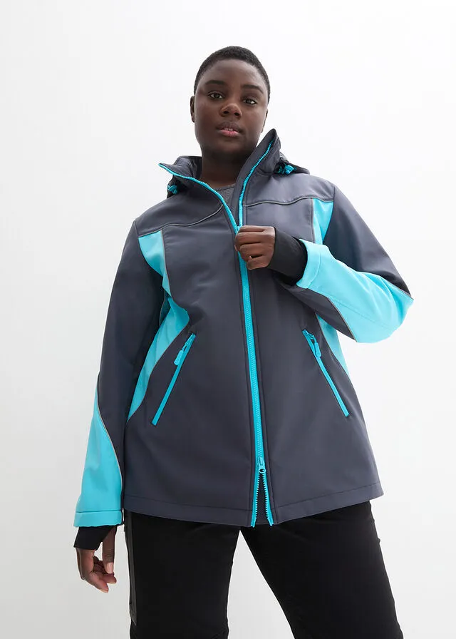 Chaqueta de tejido Softshell Azul oscuro