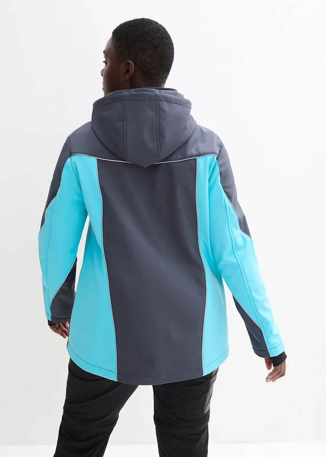 Chaqueta de tejido Softshell Azul oscuro