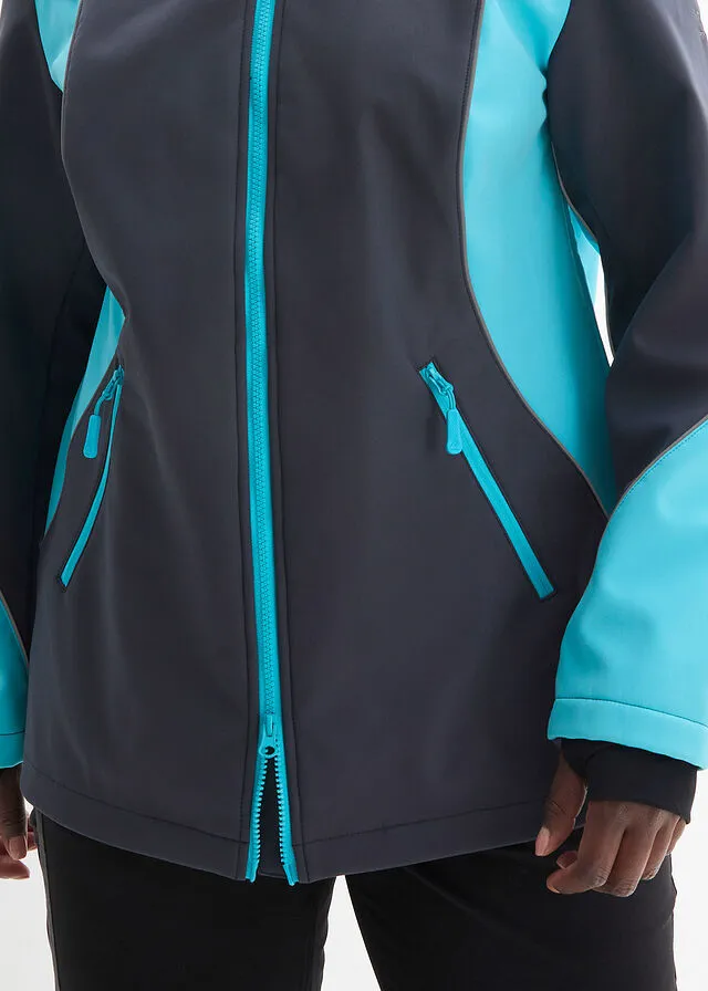 Chaqueta de tejido Softshell Azul oscuro