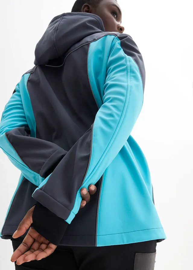 Chaqueta de tejido Softshell Azul oscuro