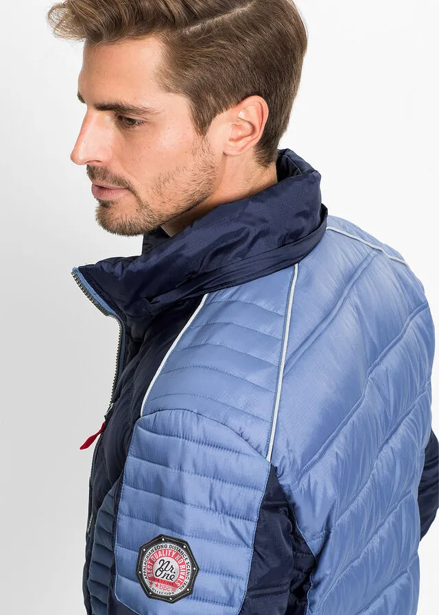 Chaqueta guateada de invierno Azul oscuro-azul claro