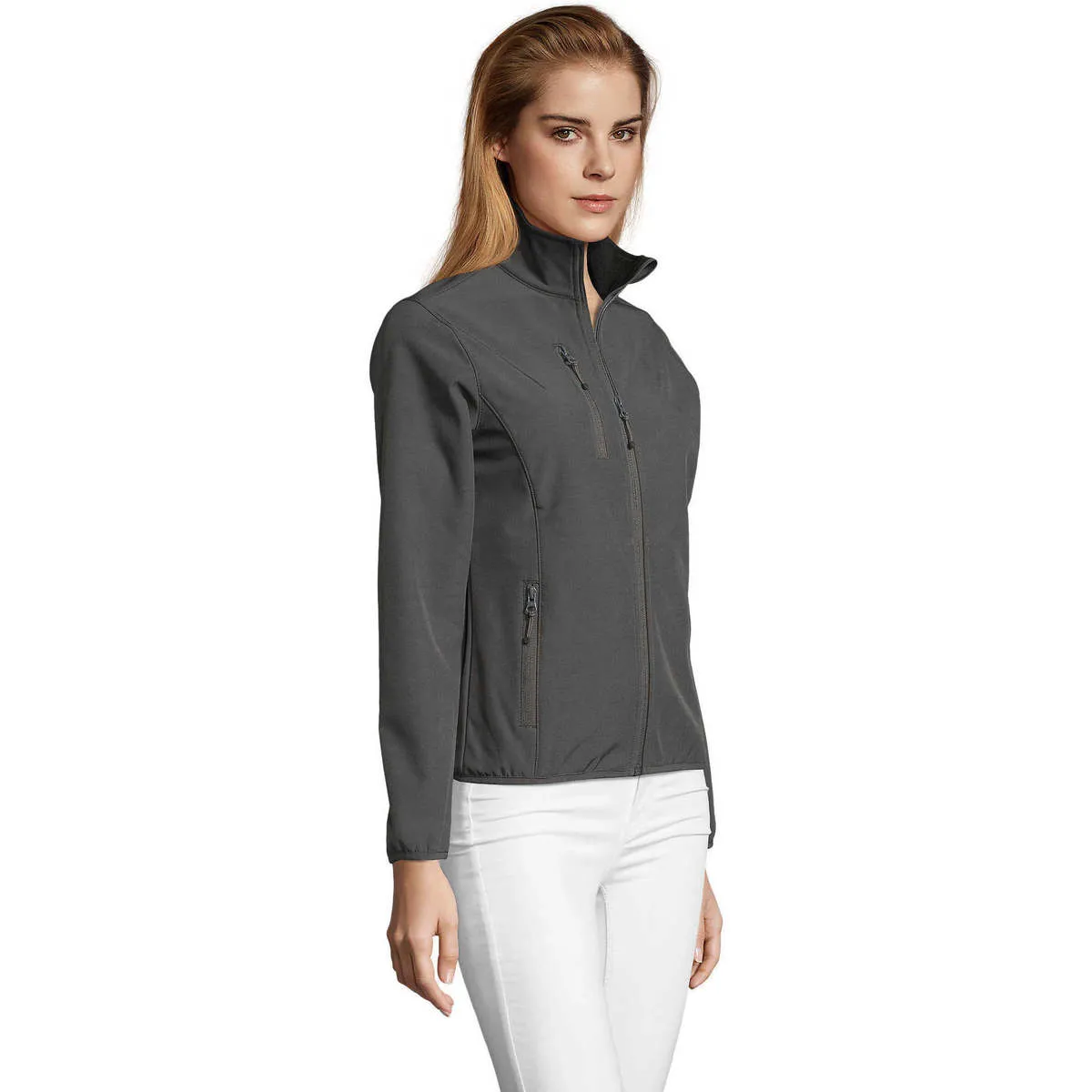 CHAQUETA SOFTSHELL DE MUJER CON CREMALLERA