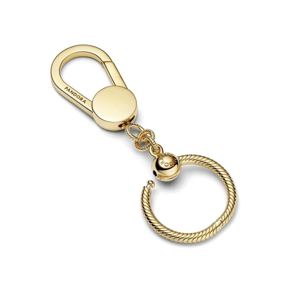 Colgante de bolso para charms pequeño Pandora Moments con un recubrimiento en oro de 14k Pandora