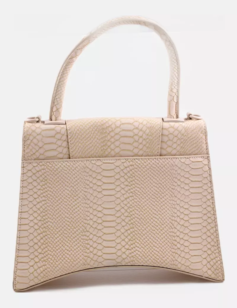 Cuplé Bolso grande texturizado beige