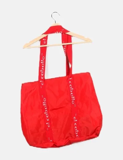 El Caballo Bolso rojo maxi