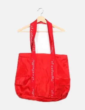 El Caballo Bolso rojo maxi