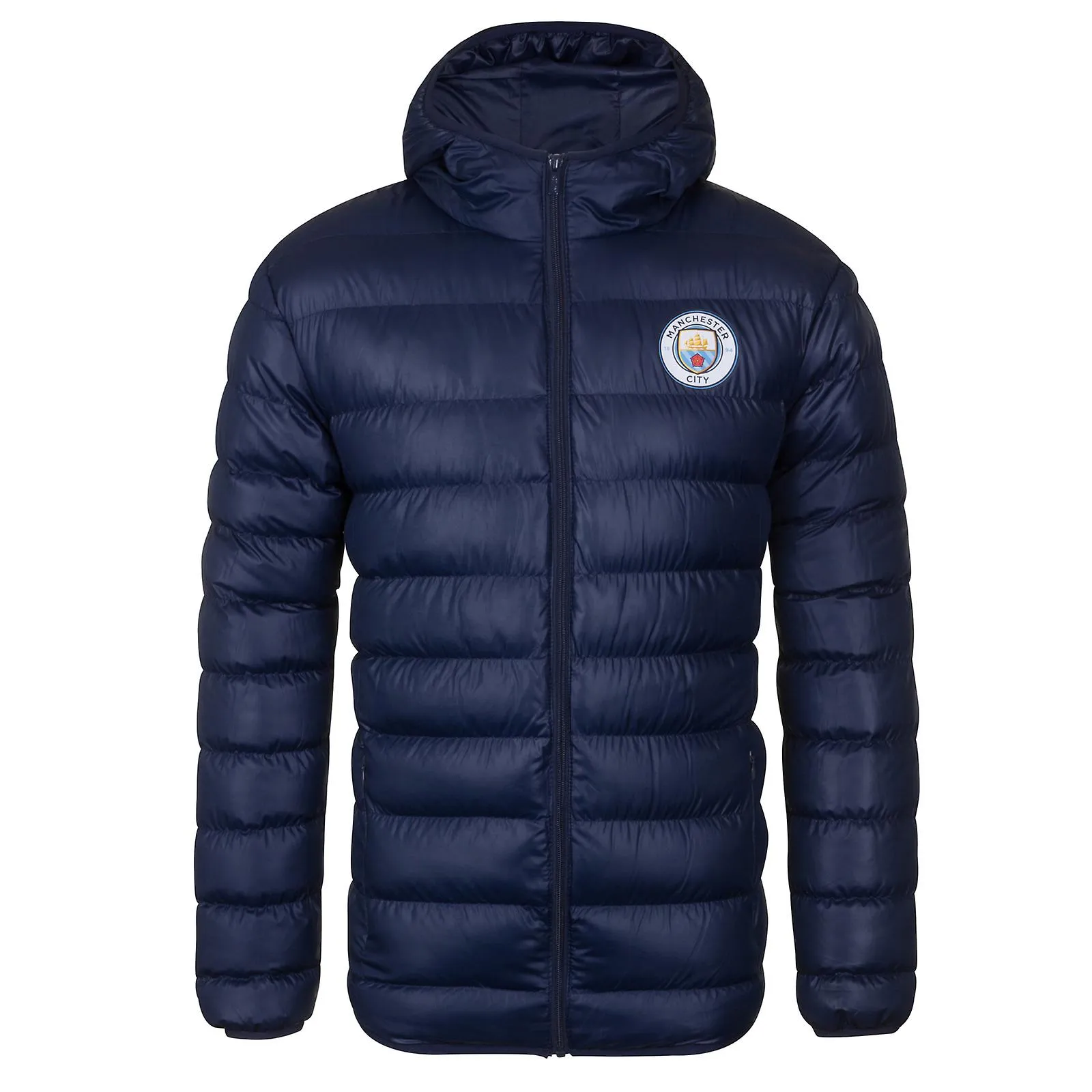 Manchester City chaqueta masculina encapuchado invierno acolchado regalo oficial de fútbol