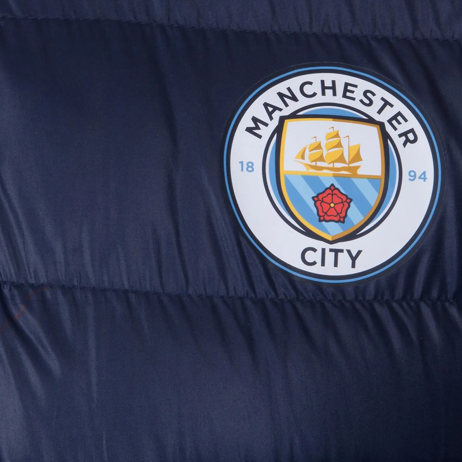 Manchester City chaqueta masculina encapuchado invierno acolchado regalo oficial de fútbol