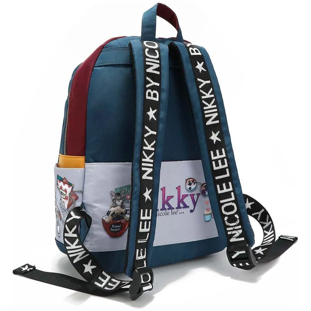 MOCHILA GRANDE CON SOLAPA DE NYLON NIKKY WORLD