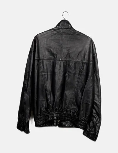 NoName Chaqueta de piel negra