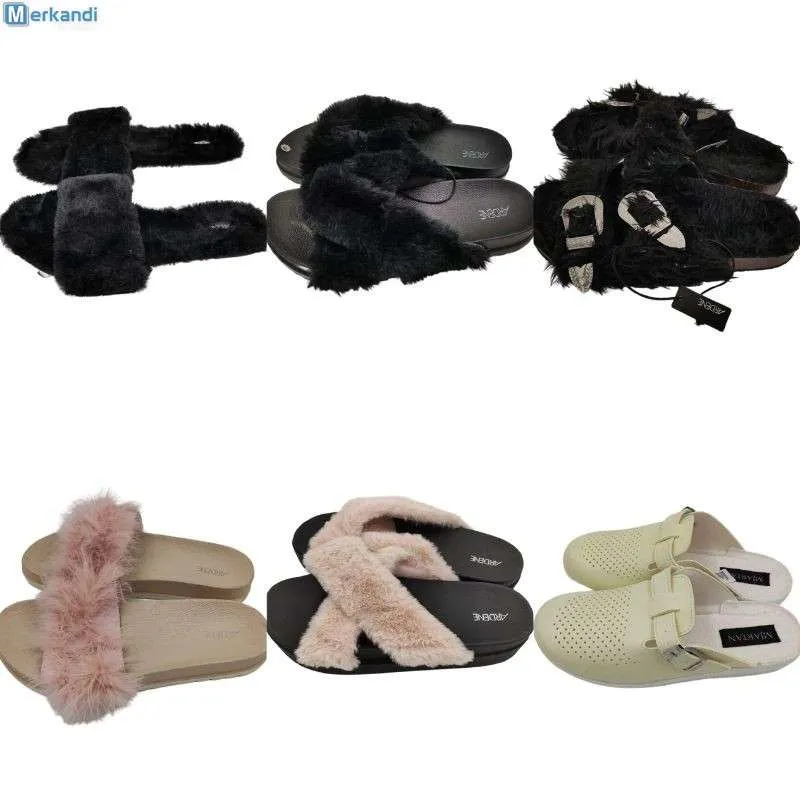 Pantuflas Kardashian para Hombre y Mujer - Invierno, Piel Sintética, REF: BZ009