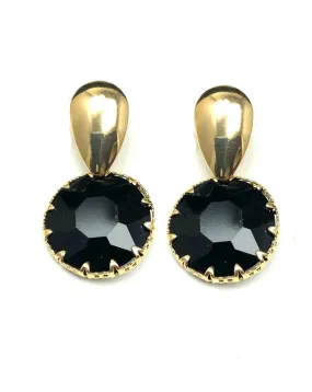 PENDIENTES DE MUJER DE BISUTERIA NEGROS COMPLEMENTOS ONLINE