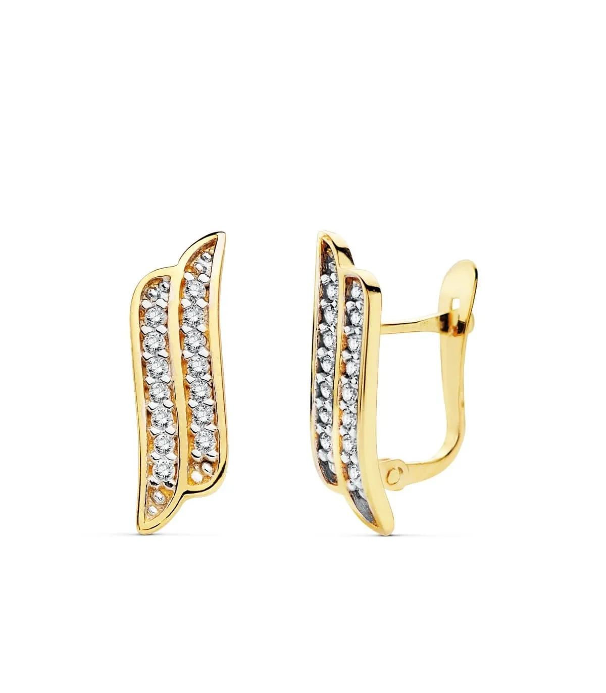 Pendientes de mujer Nelly Oro Amarillo 18K