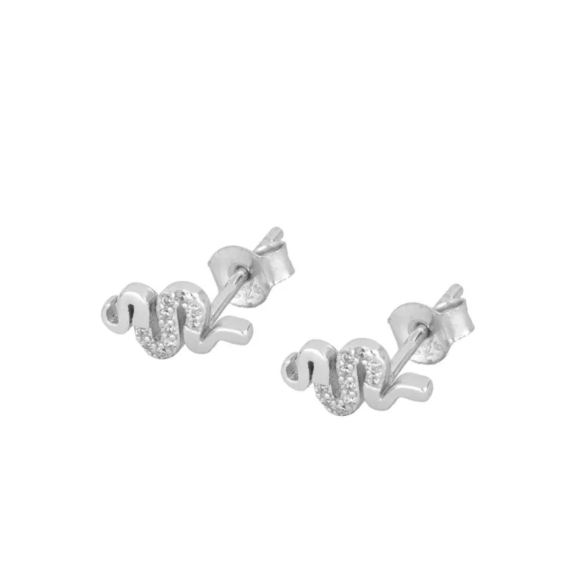 Pendientes en plata de ley Slizer