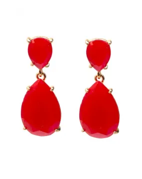 PENDIENTES ROJOS DE BISUTERIA PRECIO OFERTA MUY ECONOMICOS