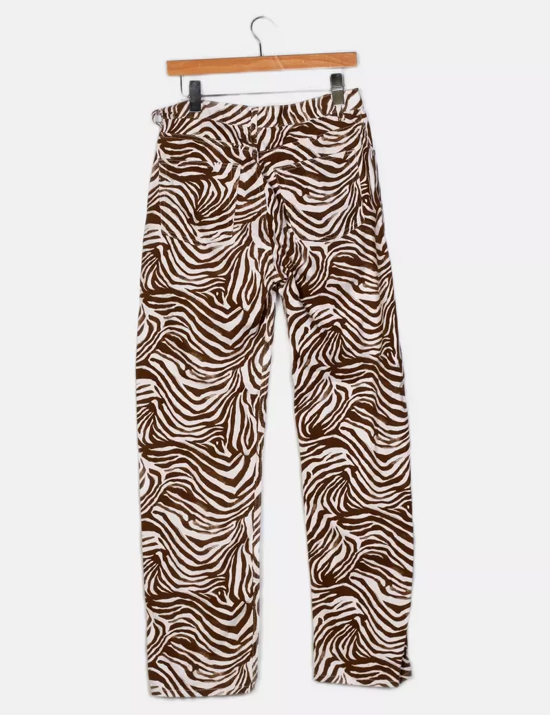 Pull&Bear Pantalones de tela Anchos