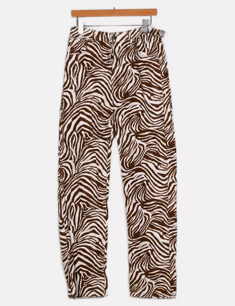 Pull&Bear Pantalones de tela Anchos