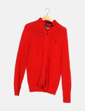 Ralph Lauren Chaqueta de punto roja