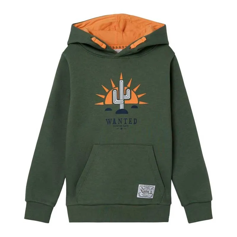 Sudadera niño verde felpa wild west de Name it